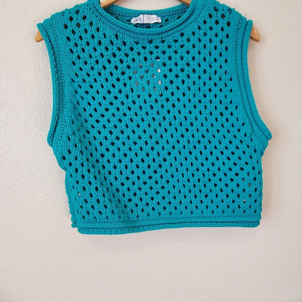 Zara crochet tank